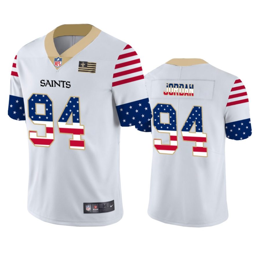 saints cameron jordan white independence day vapor jersey