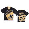 saints demario davis black big face jersey