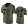 saints erik mccoy olive limited 2021 salute to service jersey