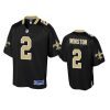 saints jameis winston black pro line jersey