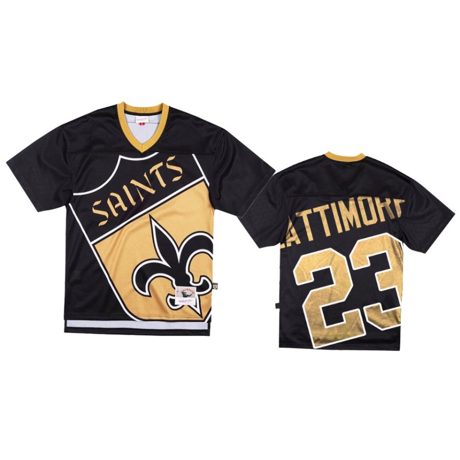 saints marshon lattimore black big face jersey