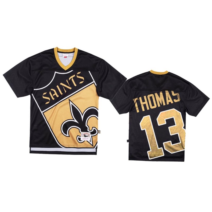 saints michael thomas black big face jersey