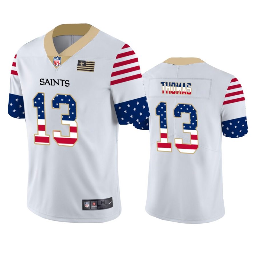 saints michael thomas white independence day vapor jersey