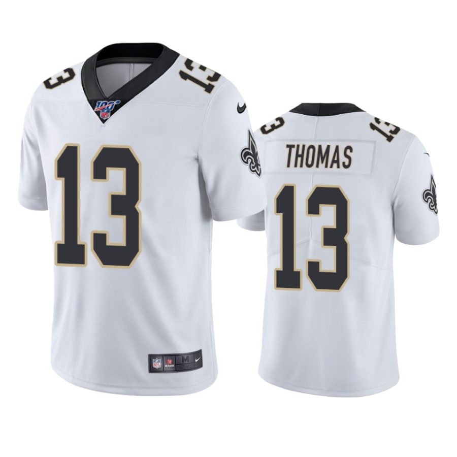 saints michael thomas white limited 100th season jersey