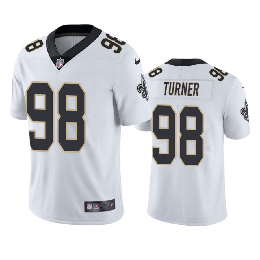 saints payton turner white vapor limited jersey