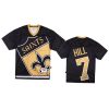 saints taysom hill black big face jersey