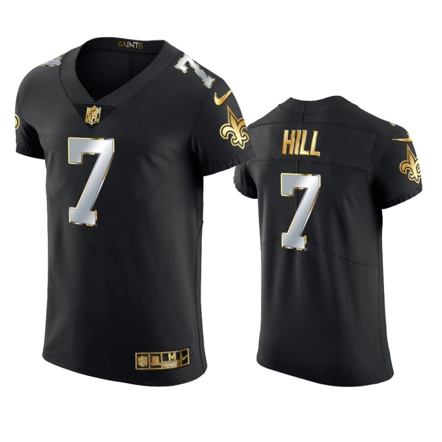 saints taysom hill black golden edition elite jersey