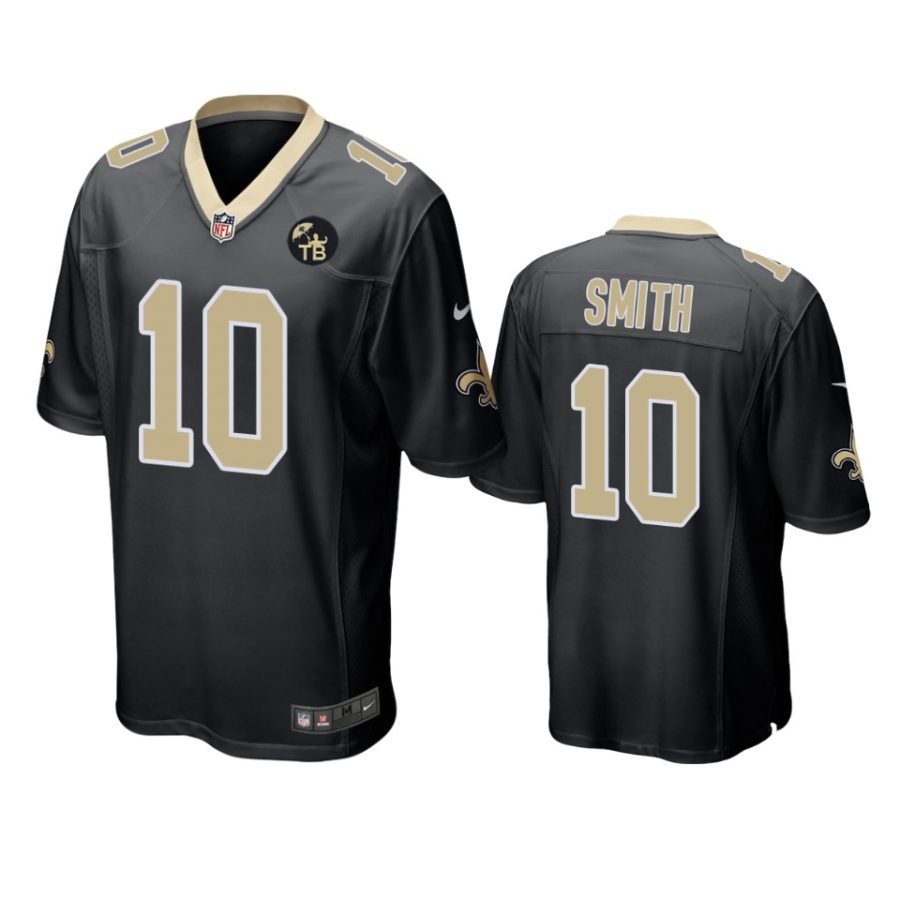 saints trequan smith black game tom benson memorial patch jersey