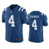 sam ehlinger colts color rush limited royal jersey