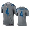 sam ehlinger colts gray inverted legend jersey