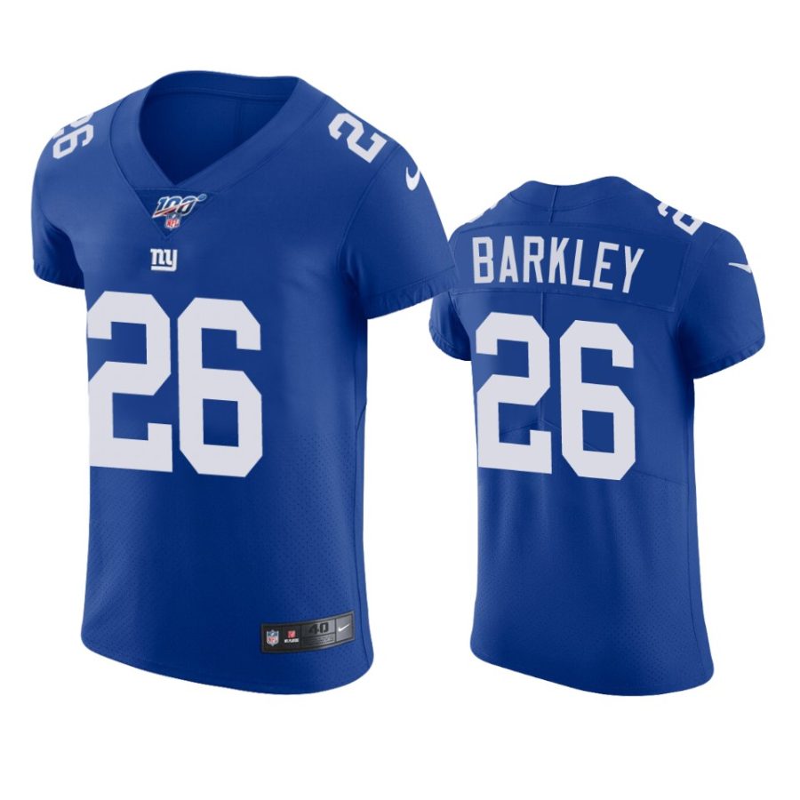 saquon barkley giants royal nfl 100 vapor elite jersey