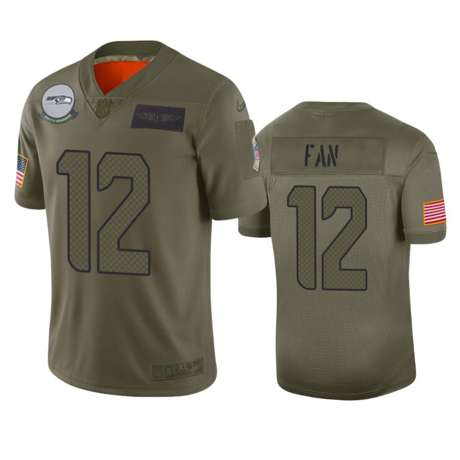 seahawks 12th fan camo limited 2019 salute to service jersey