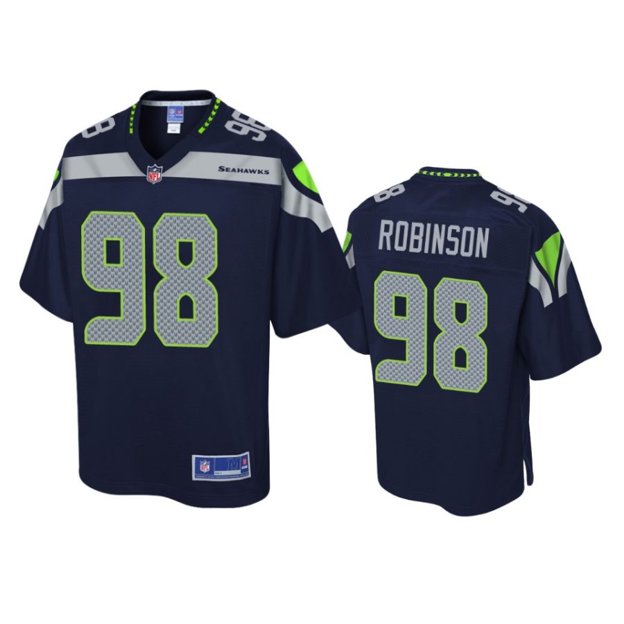 seahawks alton robinson navy pro line jersey