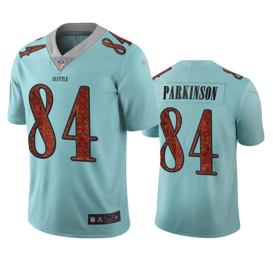 seahawks colby parkinson light blue city edition jersey