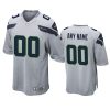 seahawks custom gray game jersey