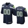 seahawks custom navy game jersey