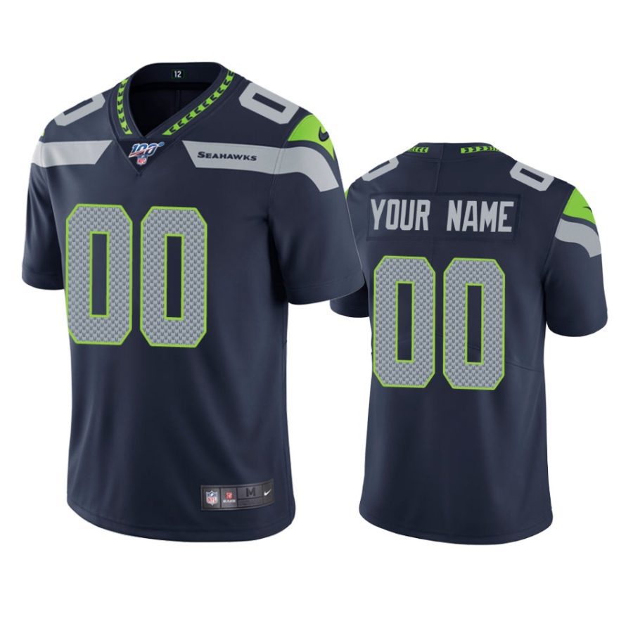 seahawks custom navy limited 100th season jersey