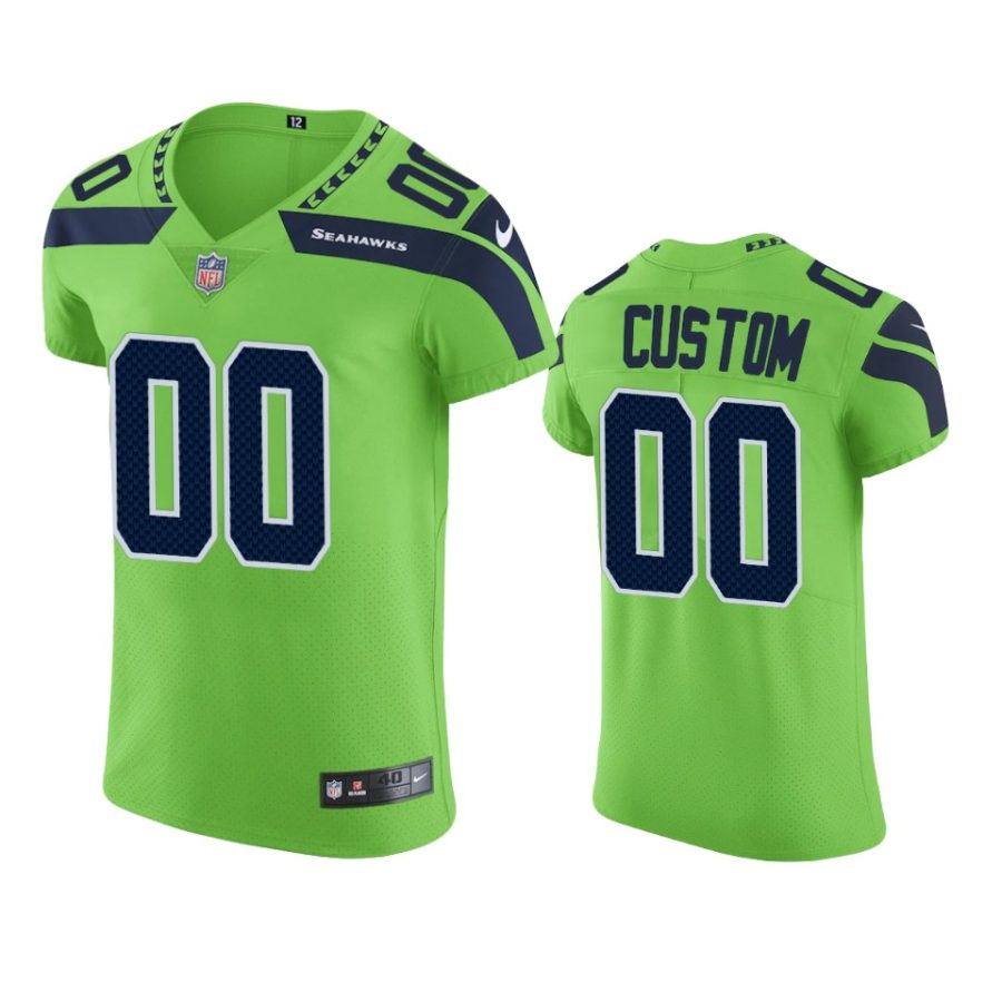 seahawks custom neon green vapor elite jersey