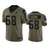 seahawks damien lewis olive limited 2021 salute to service jersey