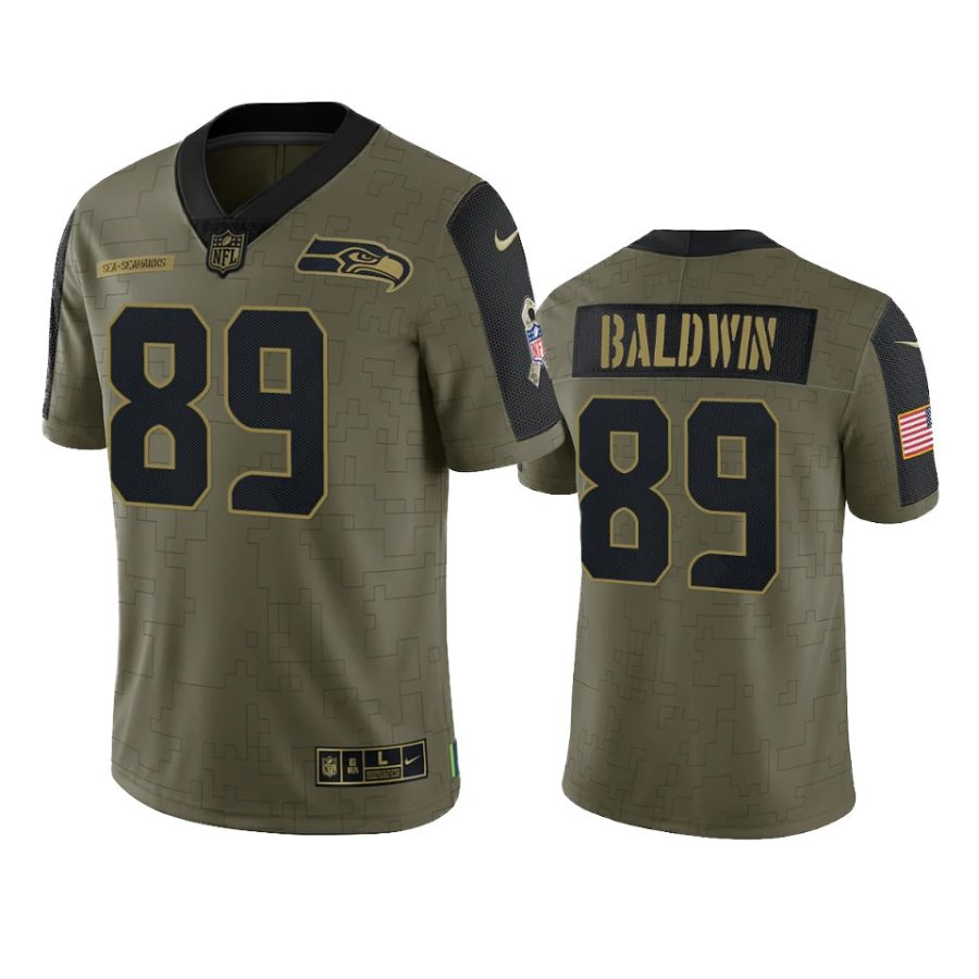 seahawks doug baldwin olive limited 2021 salute to service jersey