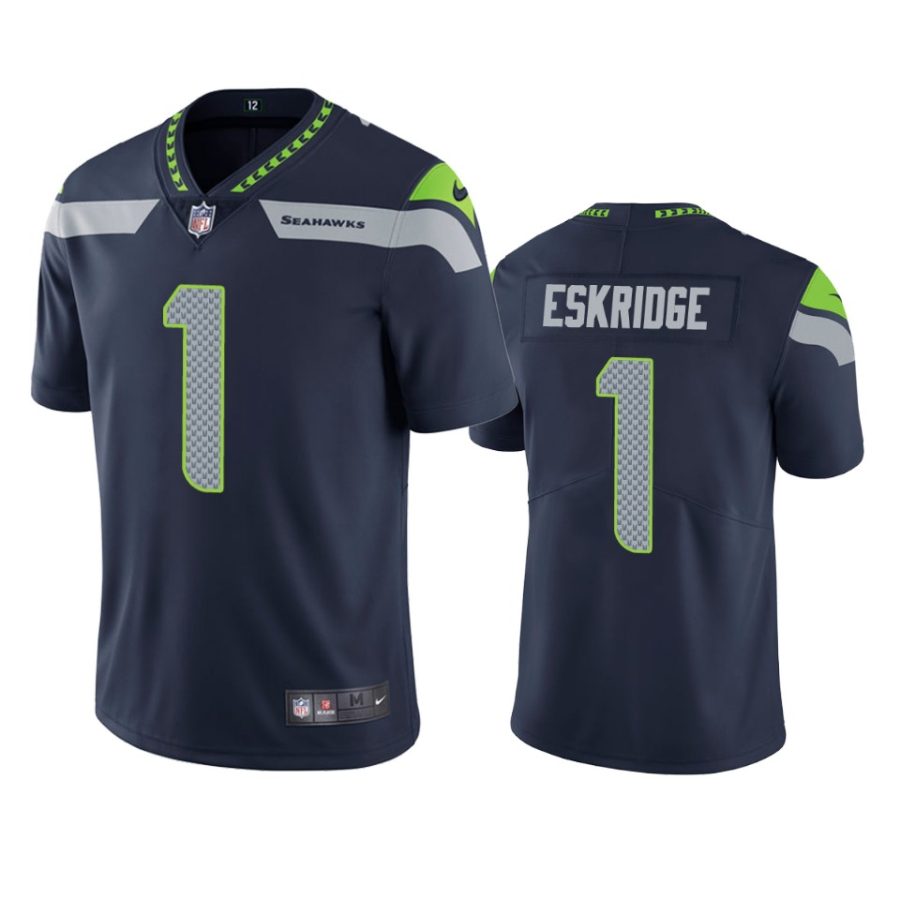 seahawks dwayne eskridge navy vapor jersey