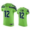 seahawks fan neon green vapor elite jersey