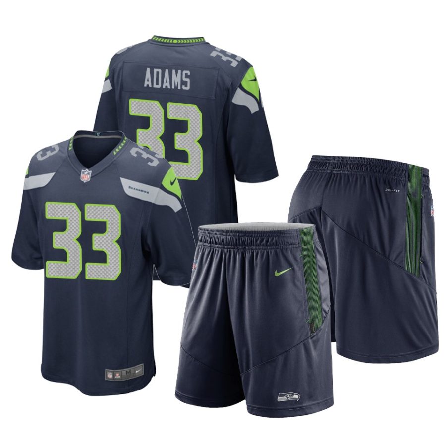 seahawks jamal adams college navy game shorts jersey