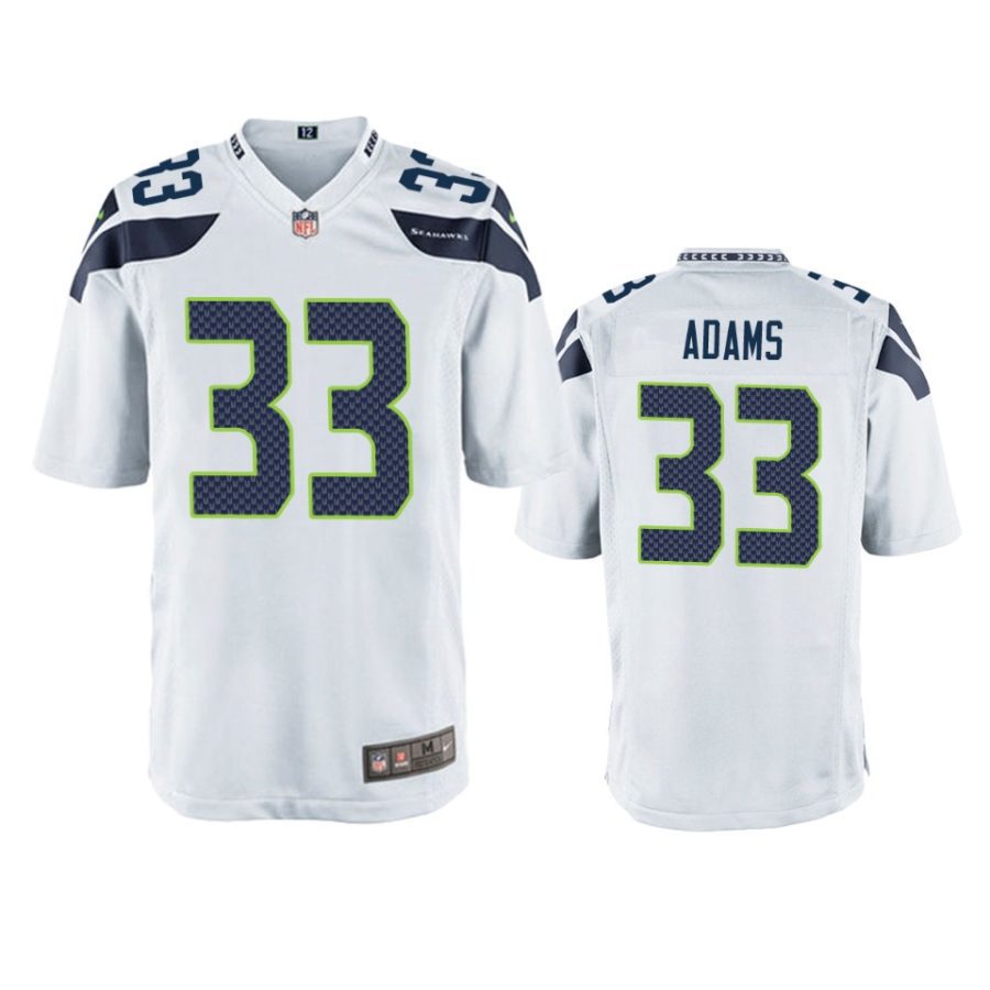 seahawks jamal adams white game jersey