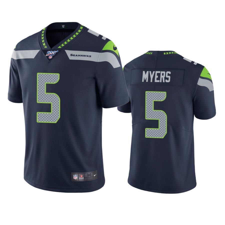 seahawks jason myers navy limited 100th season jersey