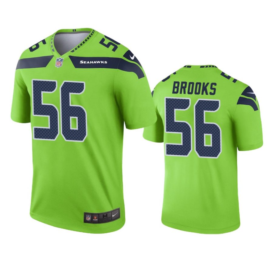 seahawks jordyn brooks neon green legend jersey