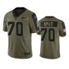 seahawks mike iupati olive limited 2021 salute to service jersey