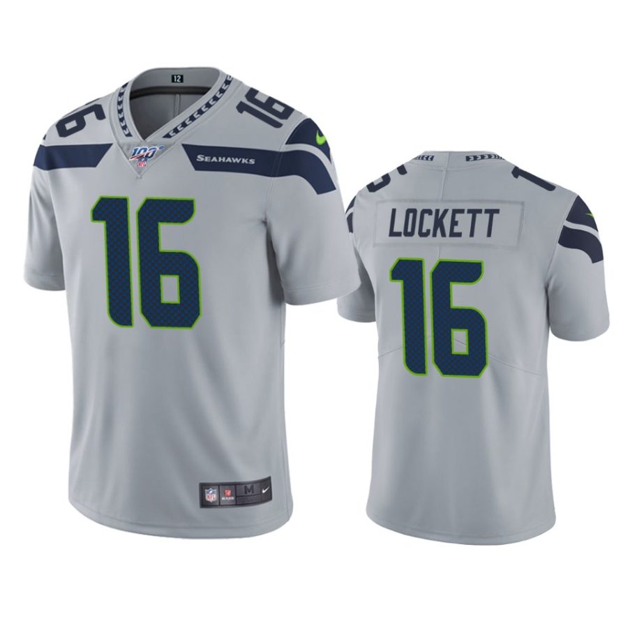 seahawks tyler lockett gray limited 100th season jersey