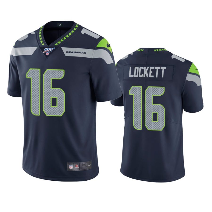 seahawks tyler lockett navy limited 100th season jersey