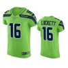 seahawks tyler lockett neon green vapor elite jersey