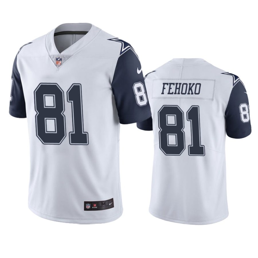 simi fehoko cowboys color rush limited white jersey