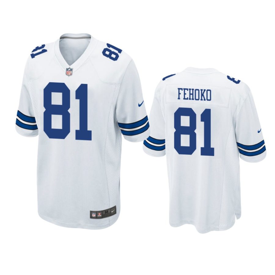 simi fehoko cowboys white game jersey