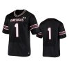 south carolina gamecocks 1 under armour black replica jersey