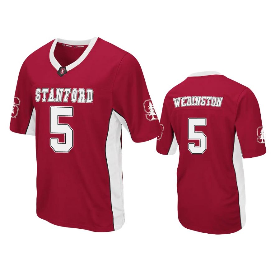 stanford cardinal connor wedington cardinal max power jersey