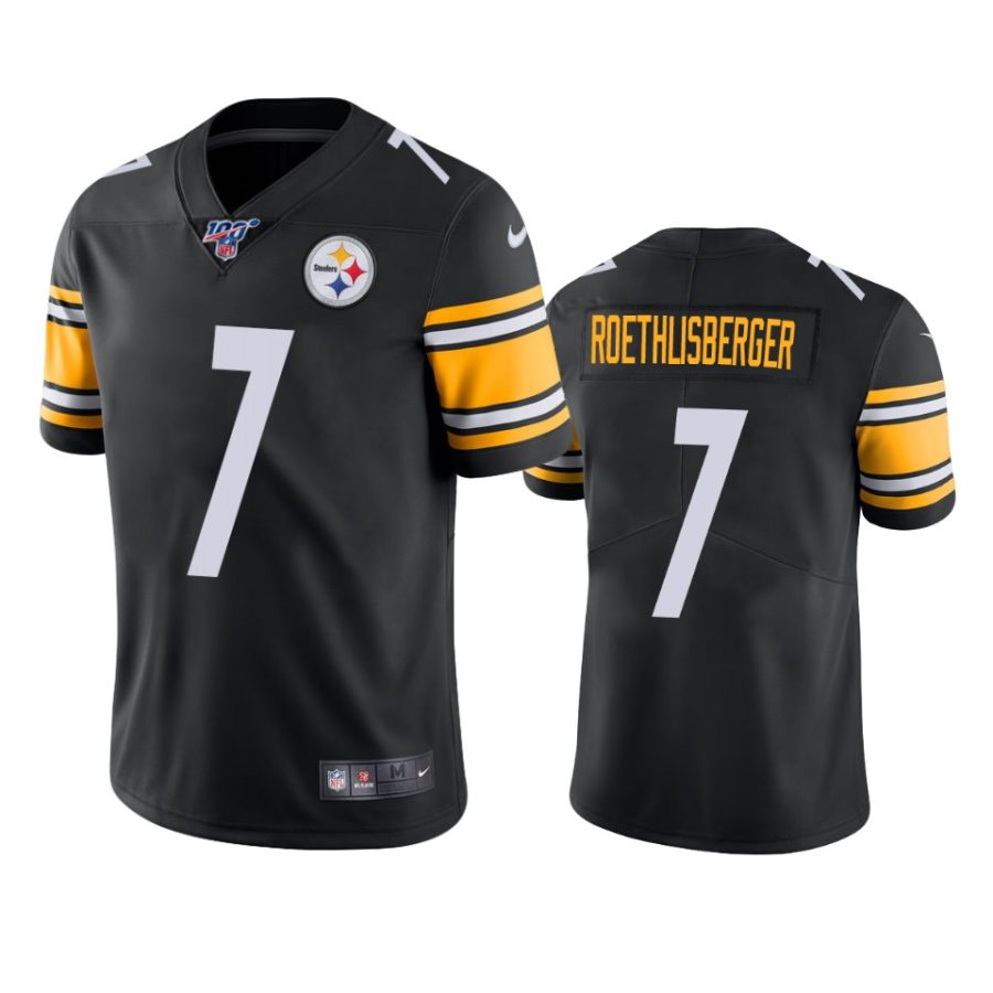 steelers ben roethlisberger black limited 100th season jersey