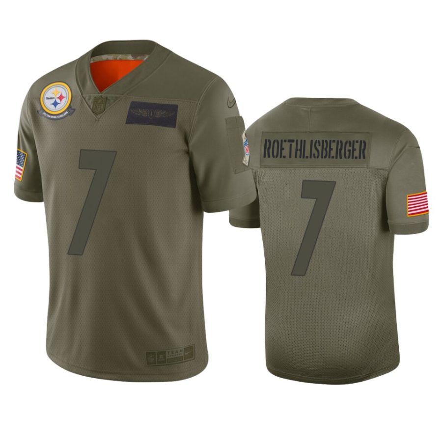 steelers ben roethlisberger camo limited 2019 salute to service jersey