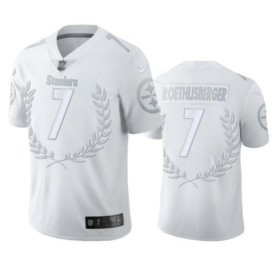 steelers ben roethlisberger white platinum limited jersey