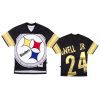 steelers benny snell jr. black big face jersey