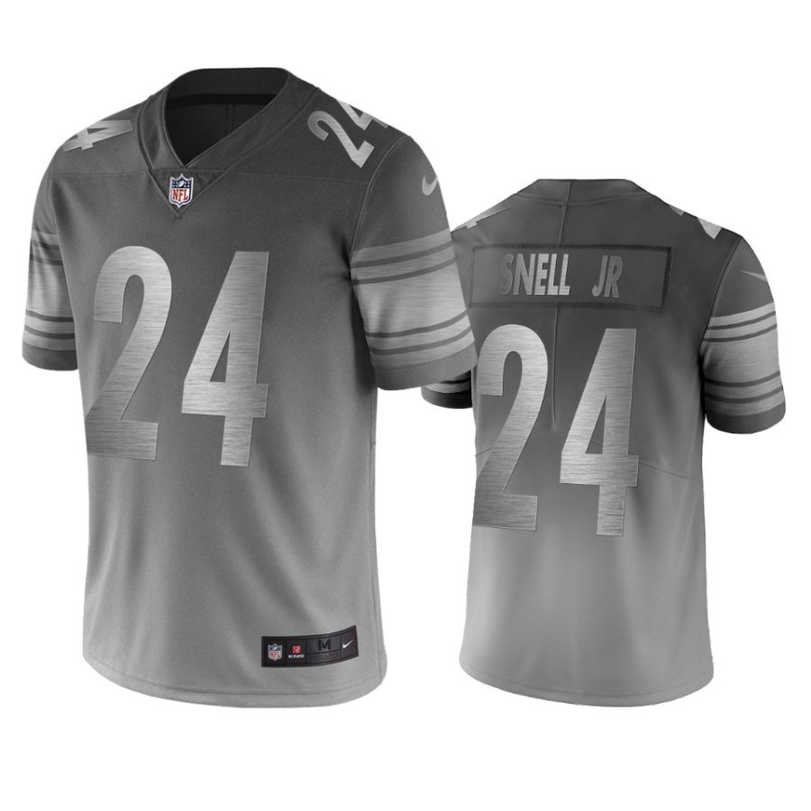 steelers benny snell jr. silver gray city edition jersey