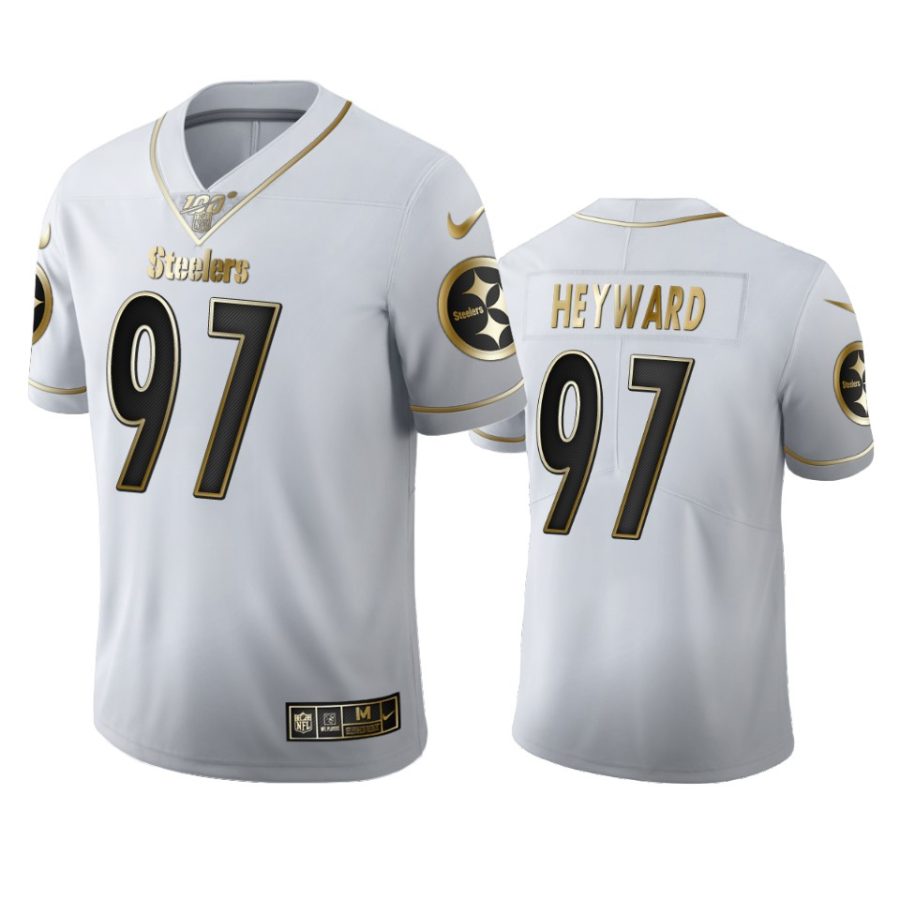 steelers cameron heyward white golden edition 100th season jersey