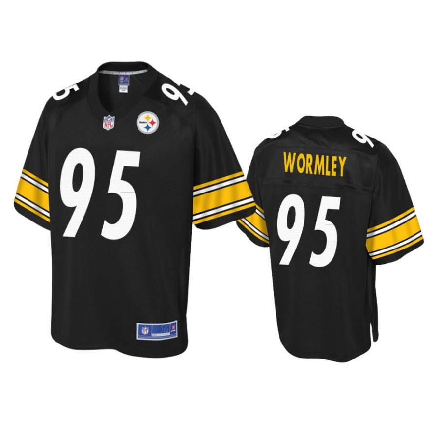 steelers chris wormley black pro line jersey