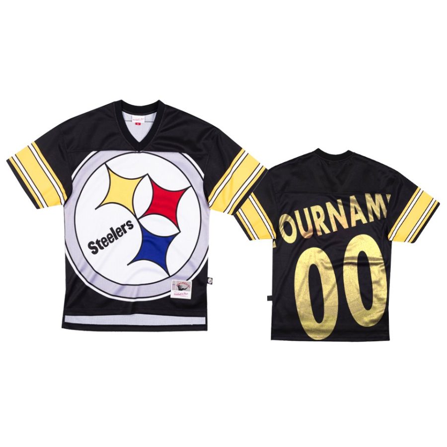 steelers custom black big face jersey