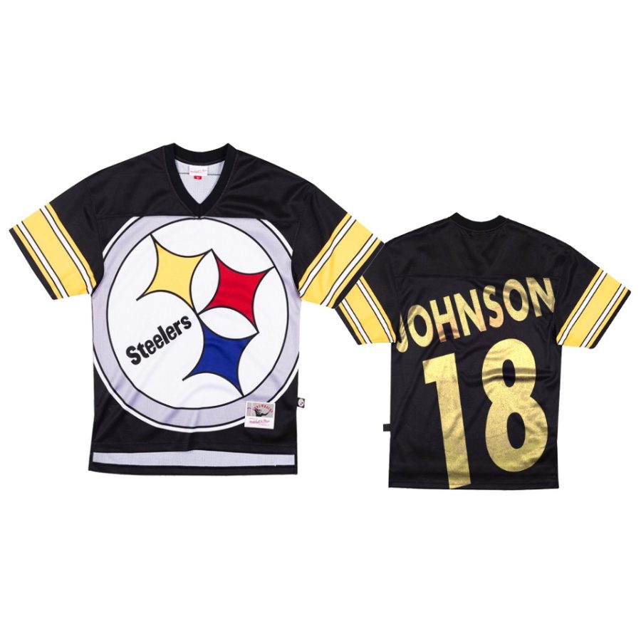 steelers diontae johnson black big face jersey