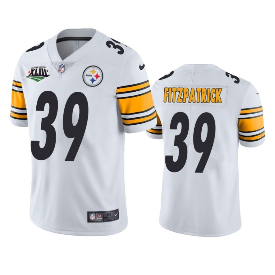 steelers minkah fitzpatrick white super bowl xliii patch jersey