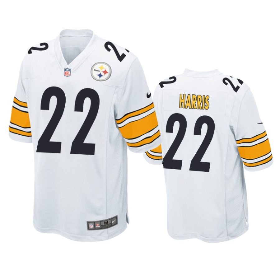 steelers najee harris white game jersey