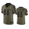steelers pat freiermuth olive limited 2021 salute to service jersey
